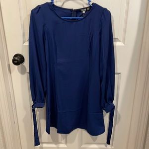 Blue long sleeve dress